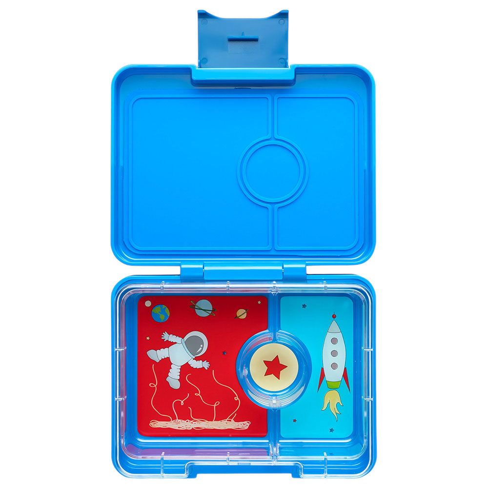 Yumbox - Rocket 3 Compartments Snack Box - Surf Blue