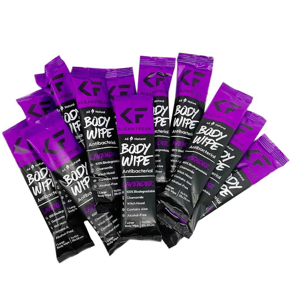 Klean Freak - Body Wipes - Lavender - 12 Pcs