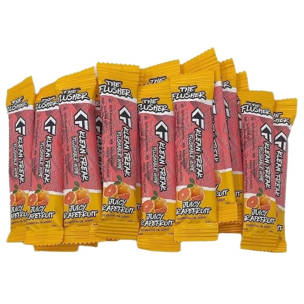 Klean Freak -The Flusher Wipes - Juicy Grapefruit - 20 Pcs