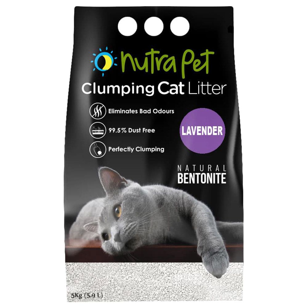 Nutrapet - Compact Cat Litter - Lavender - White - 5 Kg