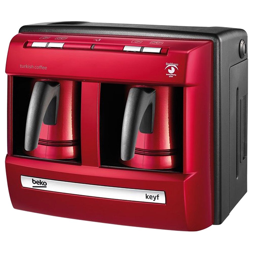 Beko - Turkish Coffee Machine With Double Jug - Red - 1200 W