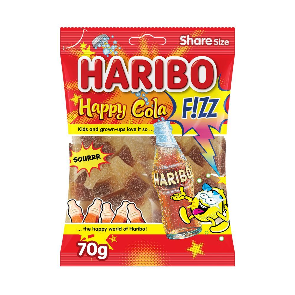 Haribo - Fizz Happy Cola Jelly Candy - 70 g