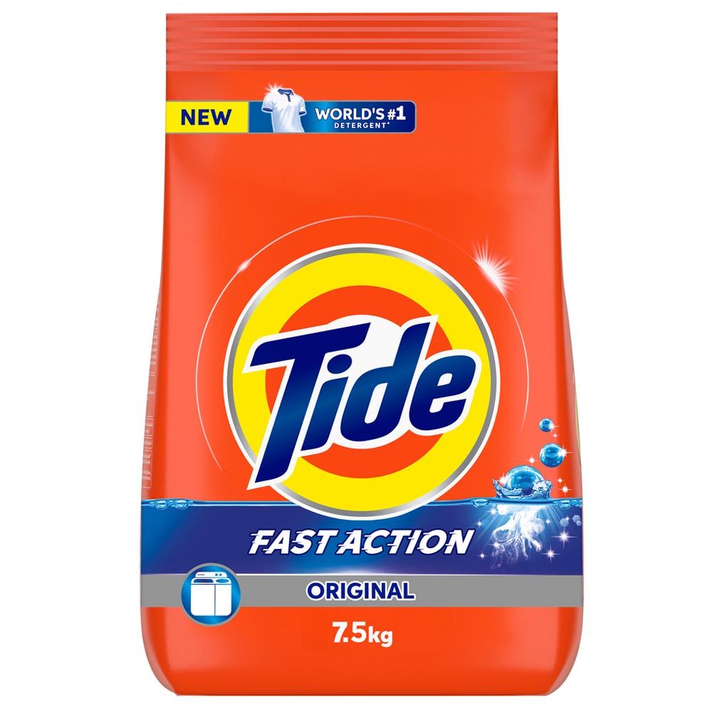 Tide - Fast Action Laundry Detergent Powder - 7.5 Kg