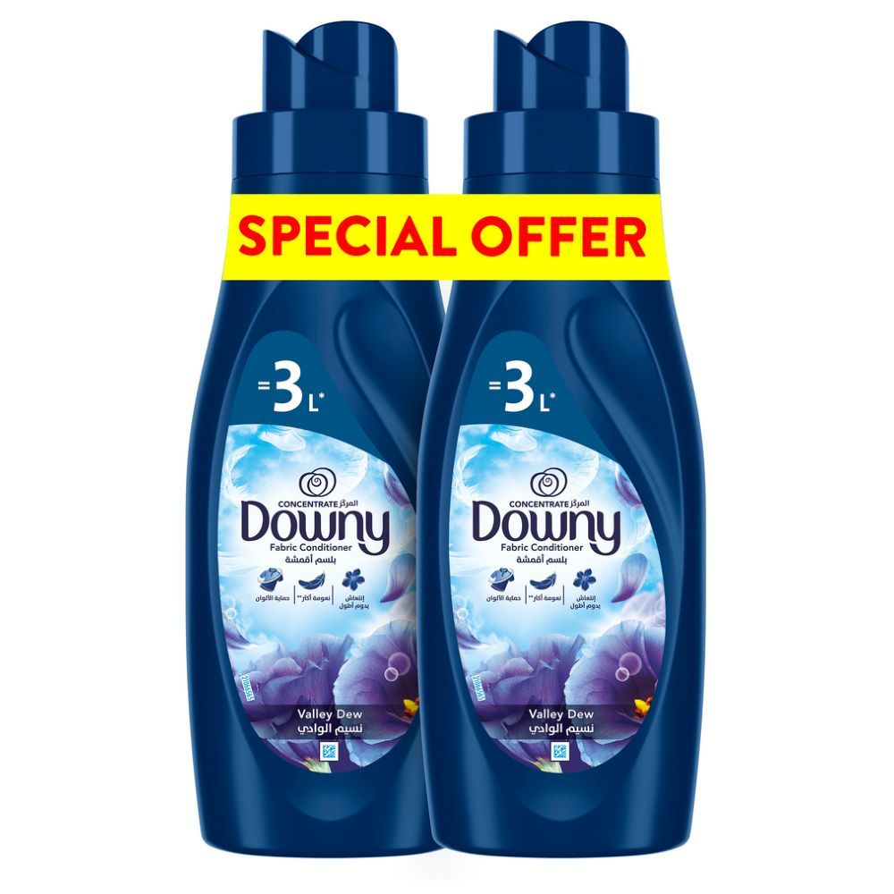 Downy - Concentrate Fabric Conditioner - Valley Dew - 1 L - Pack of 2