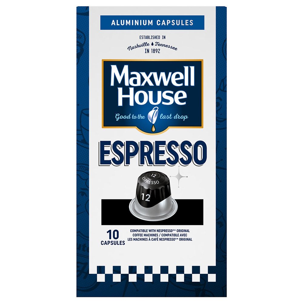 Maxwell House - Espresso Intensity 12 Coffee Capsules - 10pcs