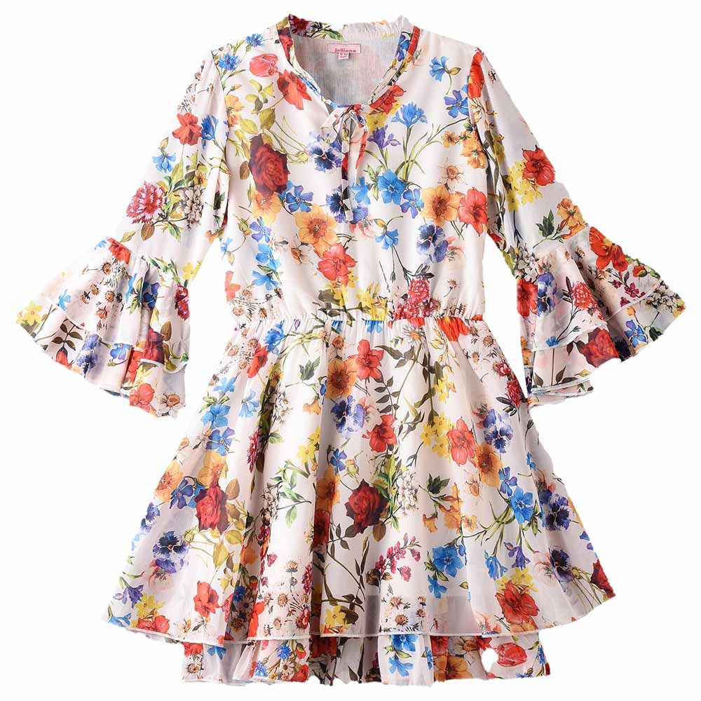 Jelliene - Tween Trends Breezy Style Floral Crush Dress