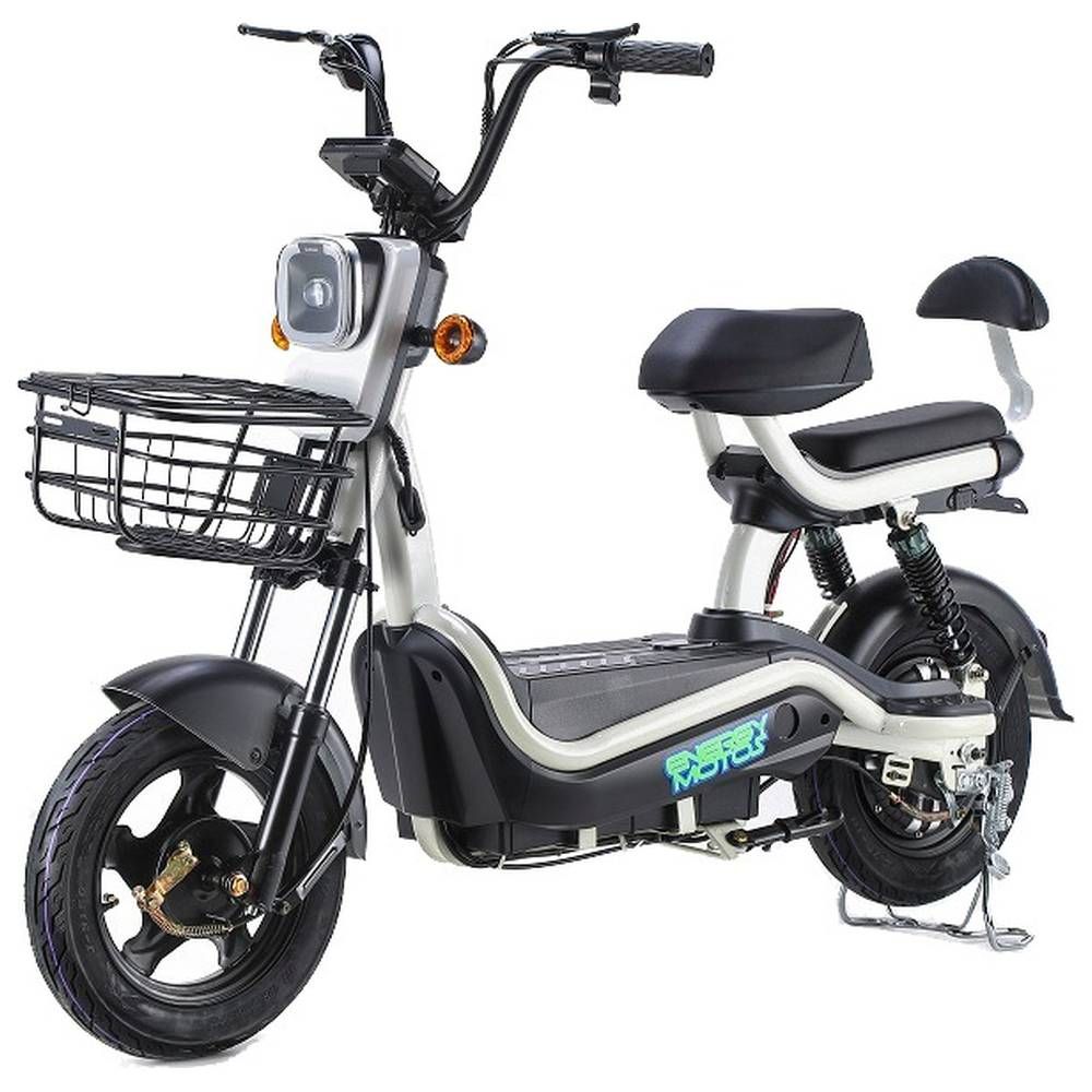 Megawheels - Power Shopper The Ultimate Grocery Pedal Assist E-Bike - White