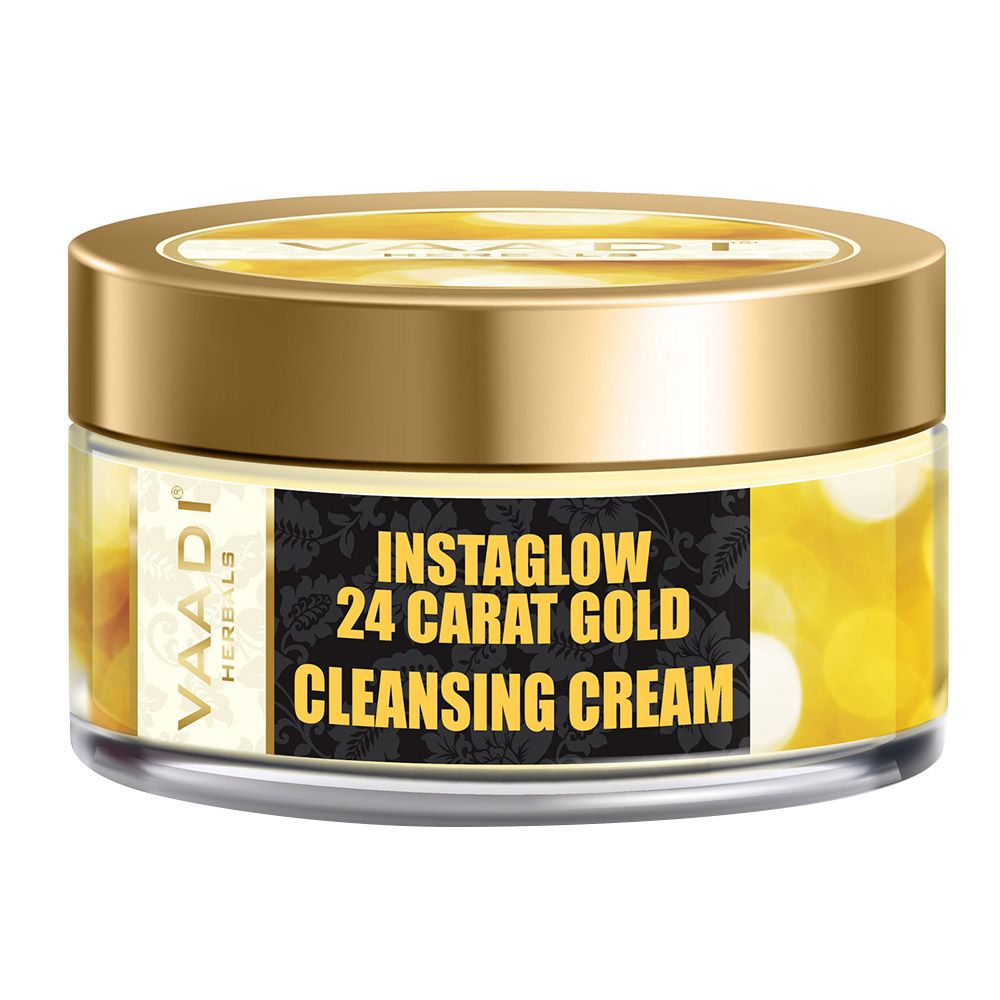 Vaadi Herbals - Instaglow 24 Carat Gold Cleansing Cream - 50 gm