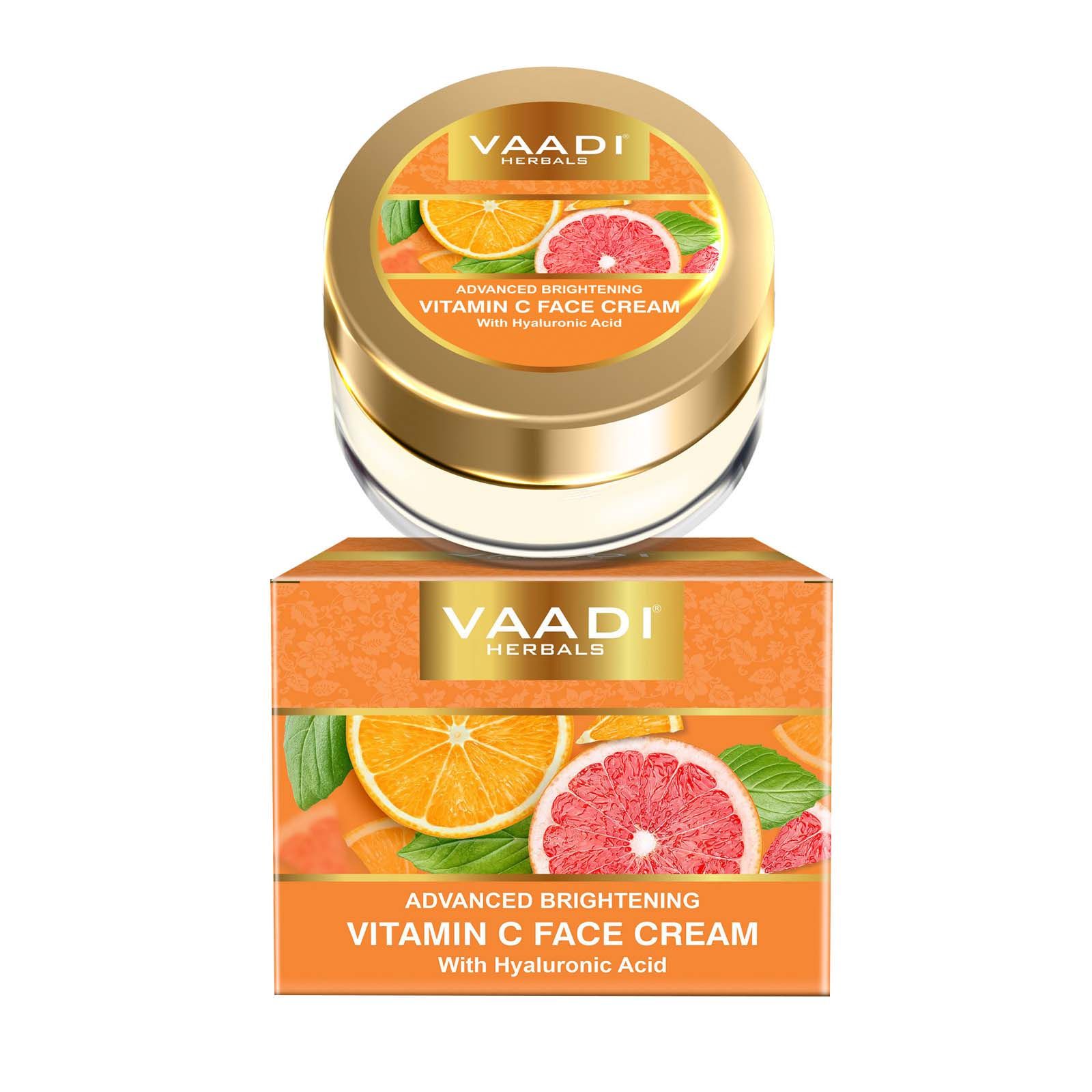 Vaadi Herbals - Vitamin C Face Cream w/ Hyaluronic Acid - 30 gm