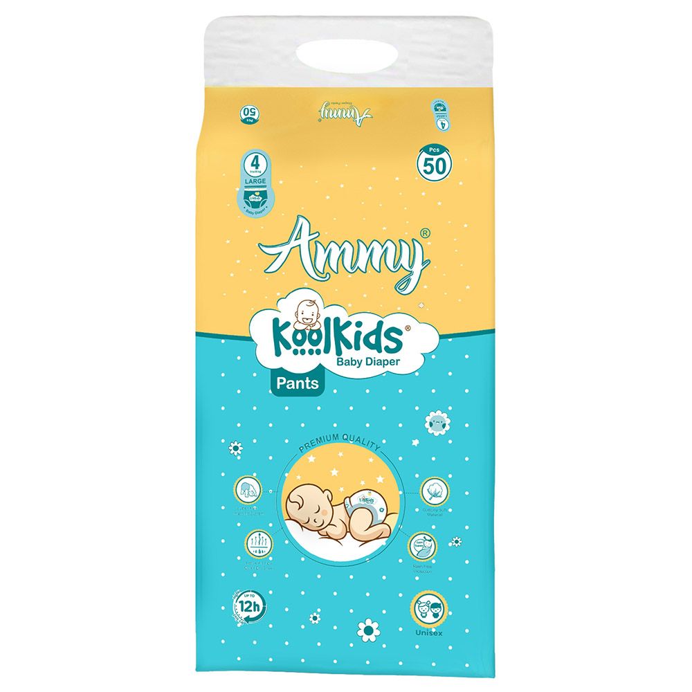 Ammy - Koolkids Baby Diaper Pants Large - 9-14kg - 50pcs