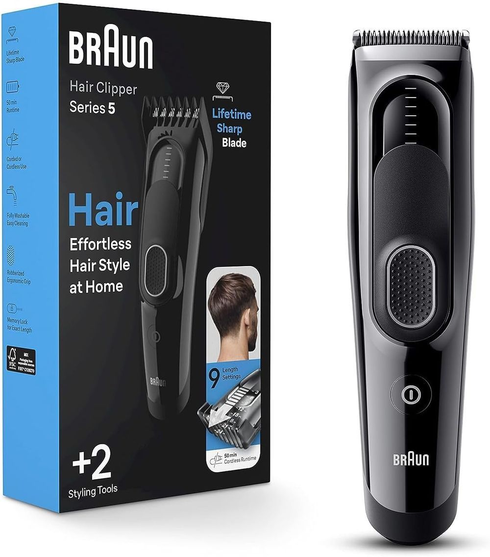 Braun - Series 5 Cordless Hair Clipper Kit - Black