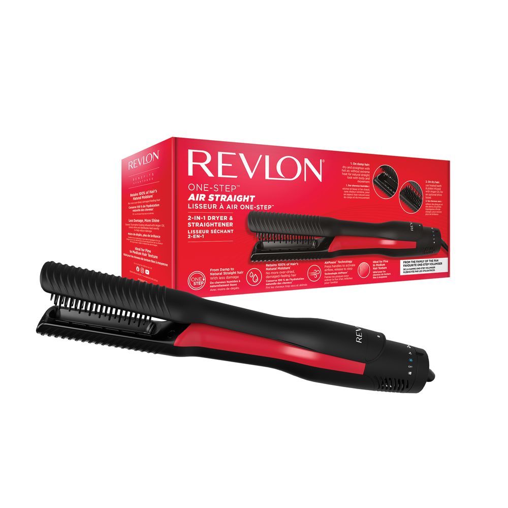 Revlon - One-Step Air Straight 2-In-1 Dryer & Straightener