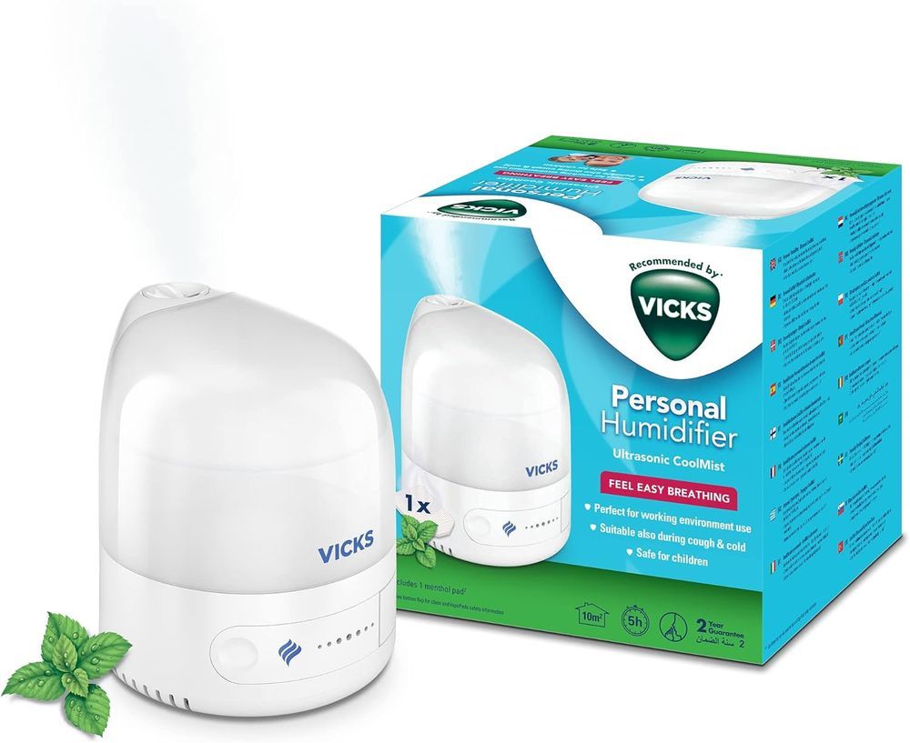 Vicks - Personal Cool Mist Ultrasonic Humidifier VUL510E1