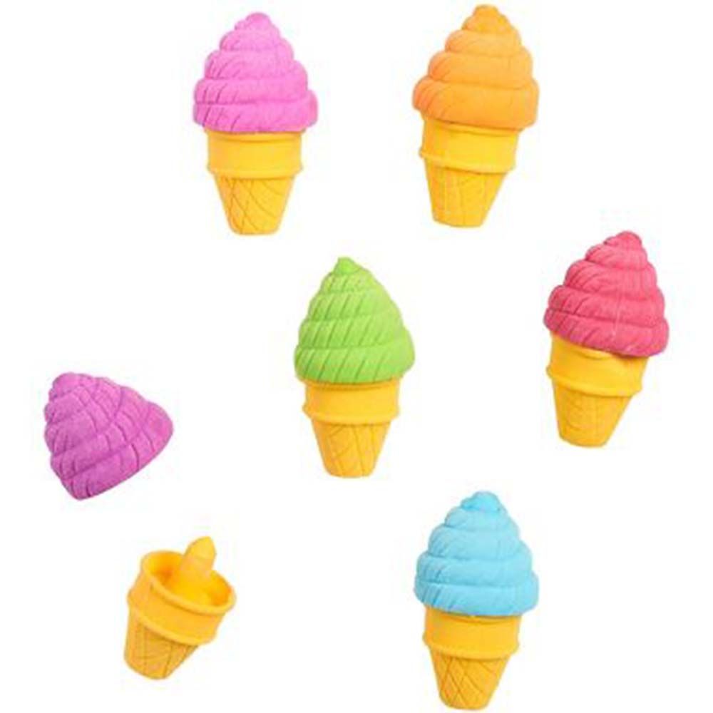 Ooly - Petite Sweet Ice Cream Scented Erasers - Set of 6