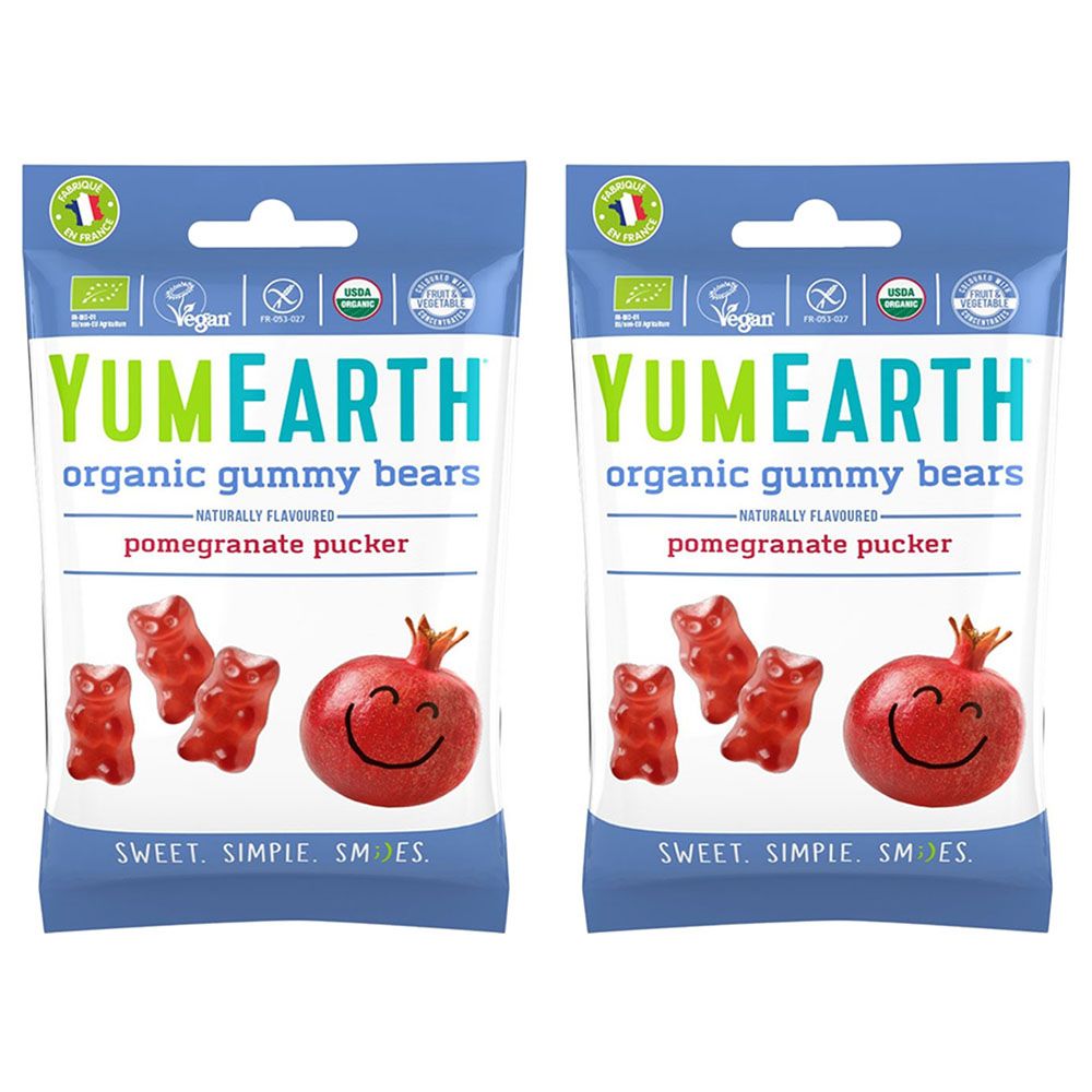 Yum Earth - Organic Gummy Bears 50g Pack of 2