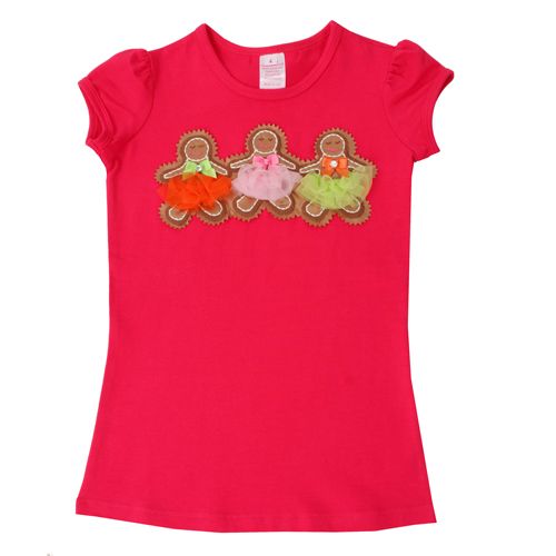 Twirl Candy Ginger Bread Girl Short Sleeve Tee