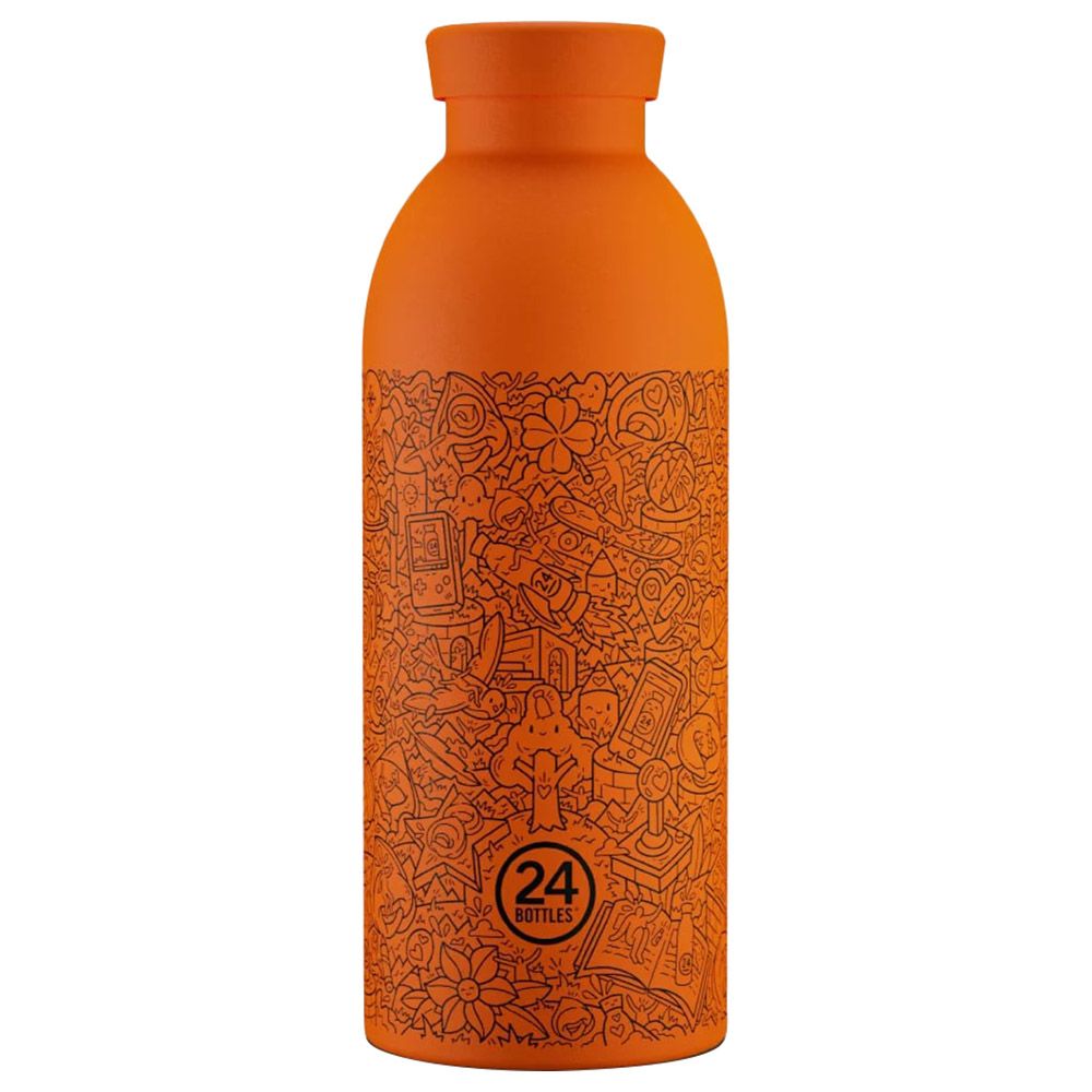 24 Bottles - Clima Fra! Stainless Steel Bottle - Orange - 500 ml