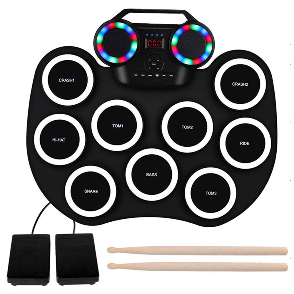 Innovatek - LED Digital Speaker Drum Set - Black