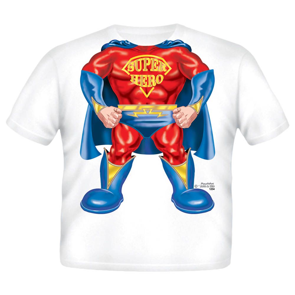 Just Add A Kid - Super Hero Printed T- Shirt