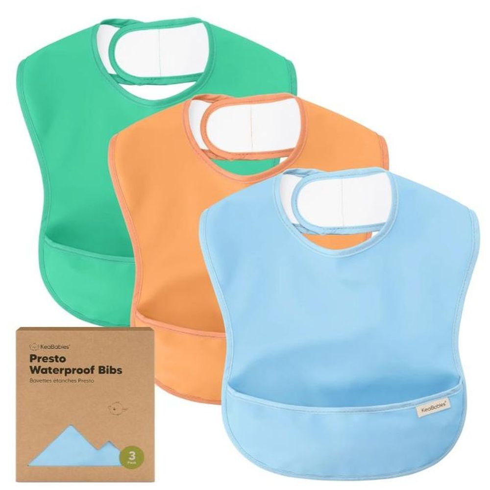 Keababies - Presto Waterproof Bibs - Basics