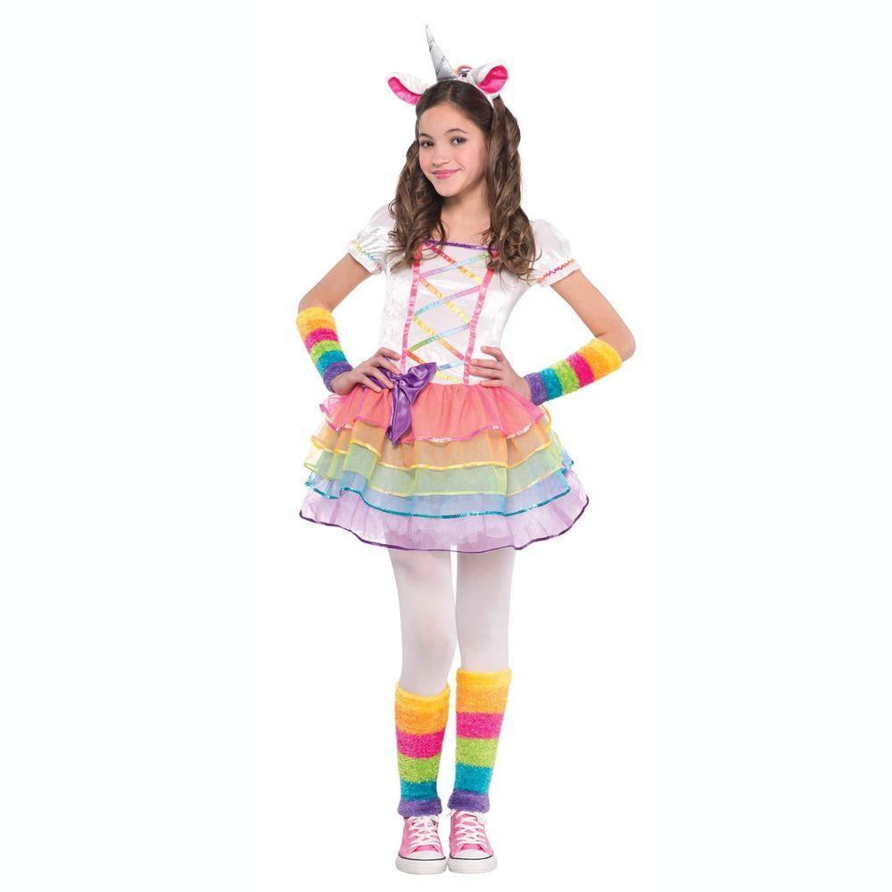 Party Centre - Childrens Rainbow Unicorn Fancy Costume