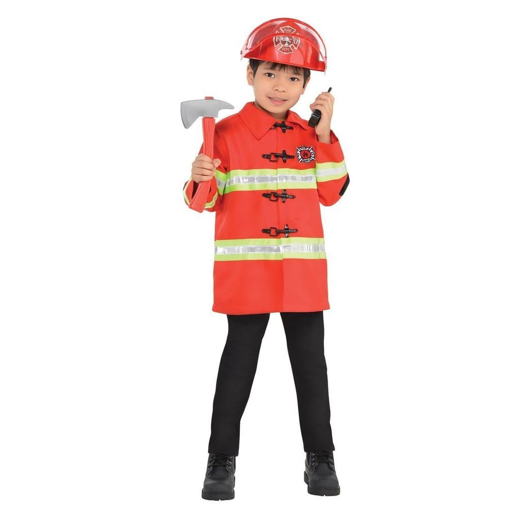 Party Centre - Child Firefighter Career Kit - Fancy Costume