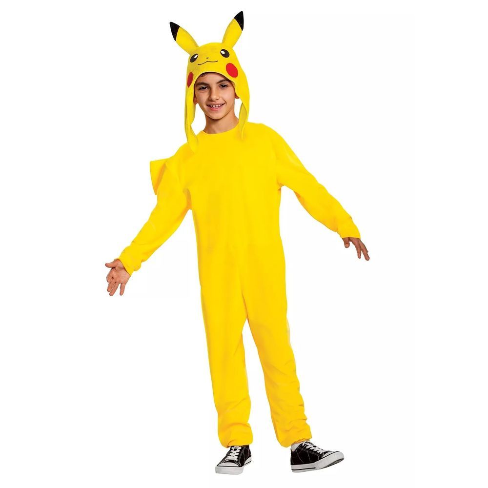 Party Centre - Pikachu Deluxe Pokemon Jumpsuit Costume - Yellow