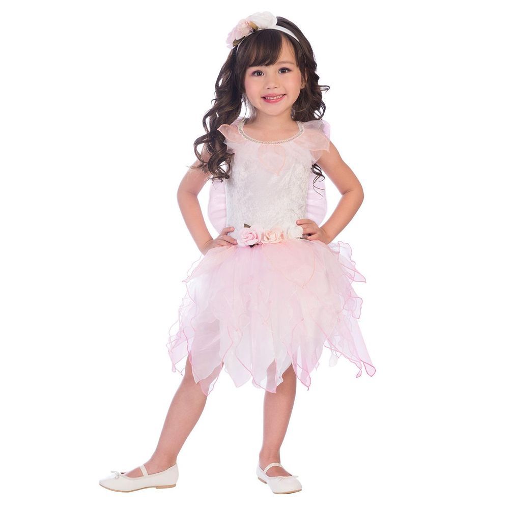 Party Centre - Childrens Fancy Rose Fairy Costume