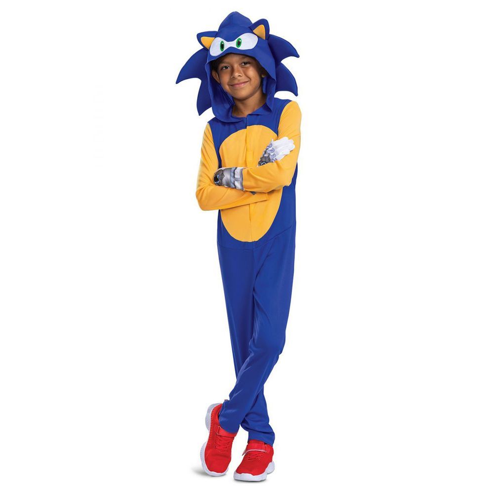 Party Centre - Sonic Costume For Kids With Headpiece - 4-6Y