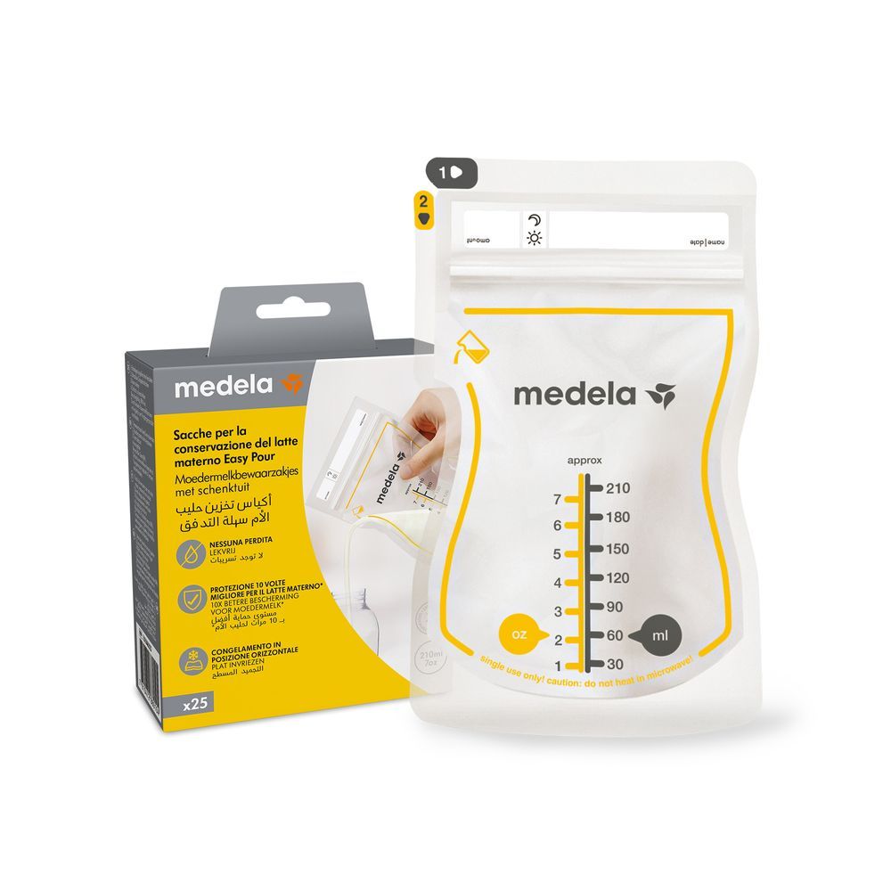 Medela - Easy Pour Breast Milk Storage Bags - Pack of 25