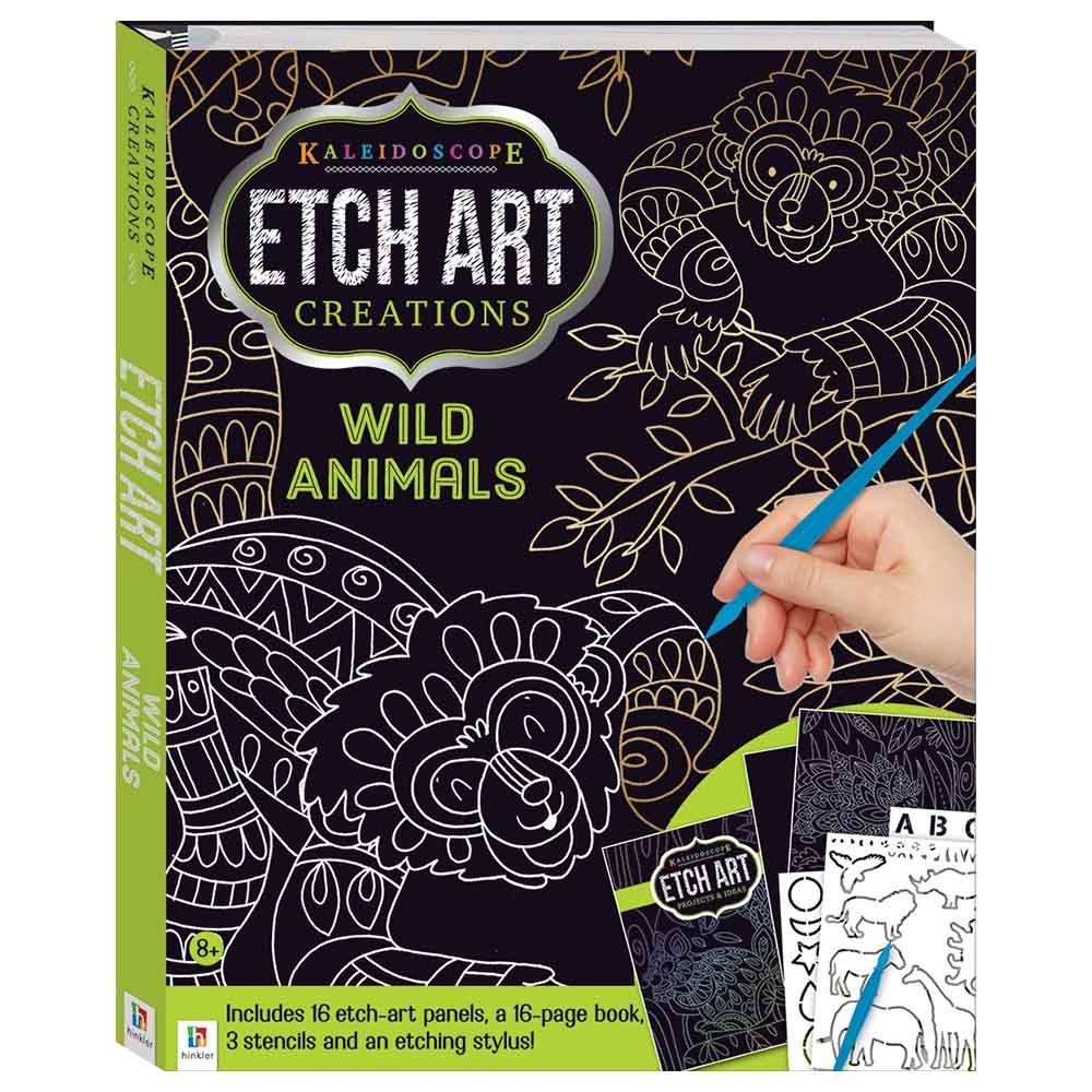 Etch Art Wild Animals Book