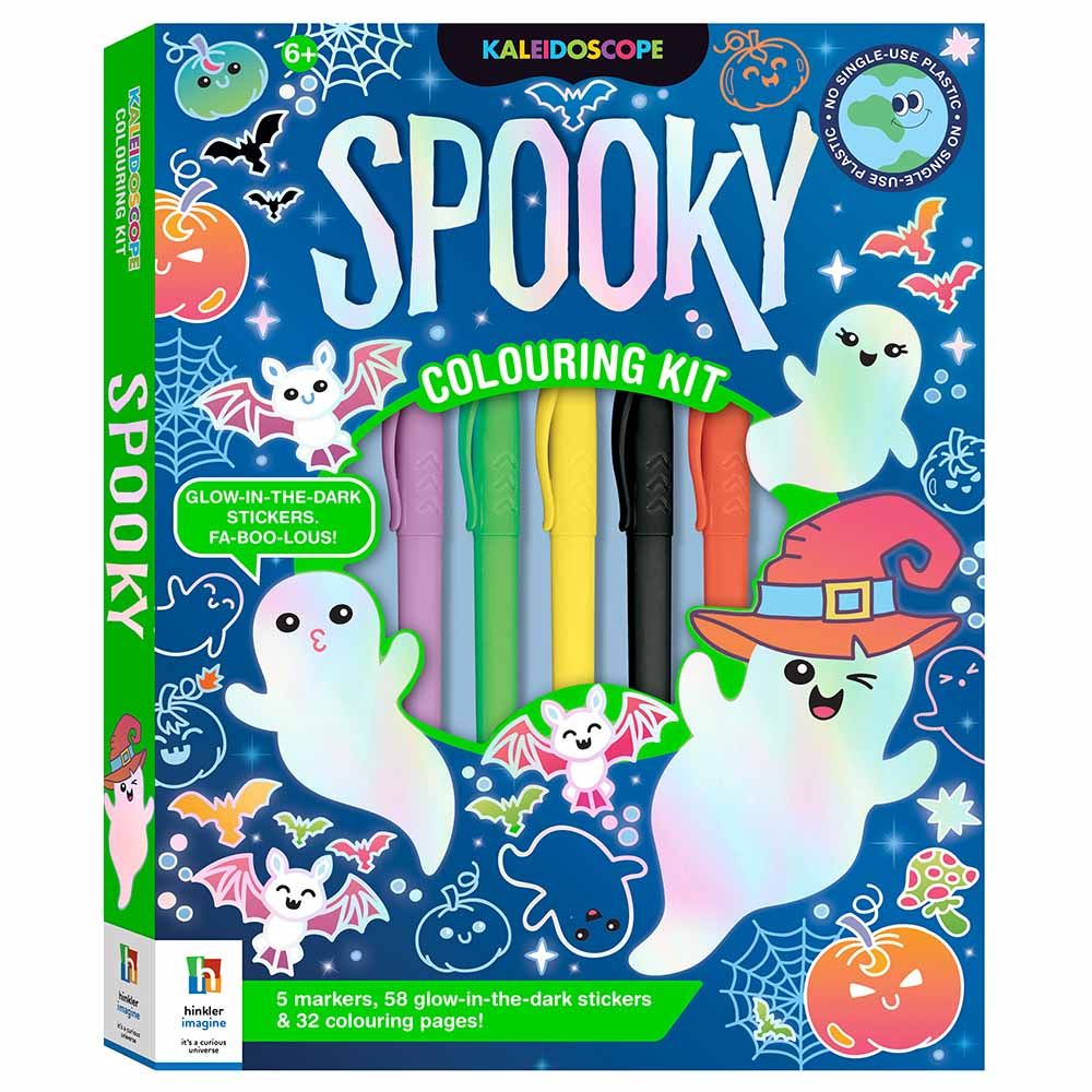 Kaleidoscope Col Spooky Colouring Book Kit