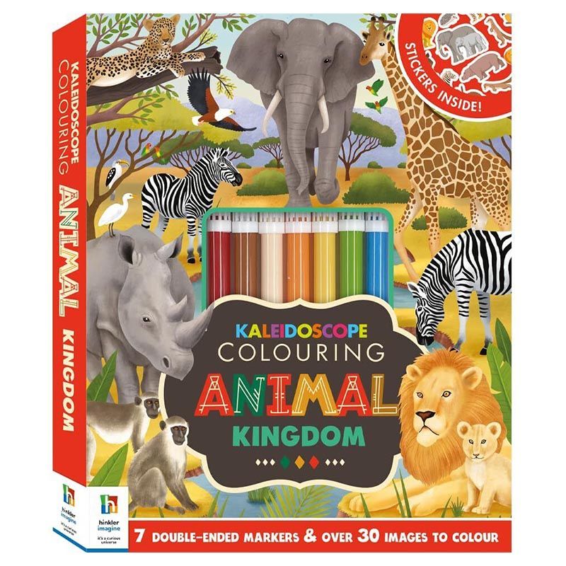 Kaleidoscope Colouring Animal Kingdom Book