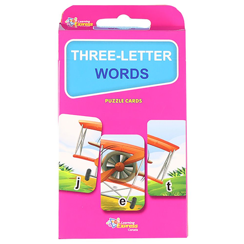 Learning Express: Kids Cards - Three-Letter Words