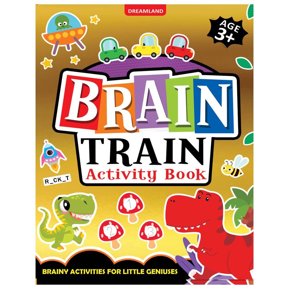 Brain Train Activity Book For Kids Age 3+