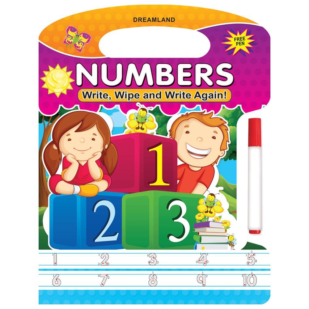 Write and Wipe Book - Numbers