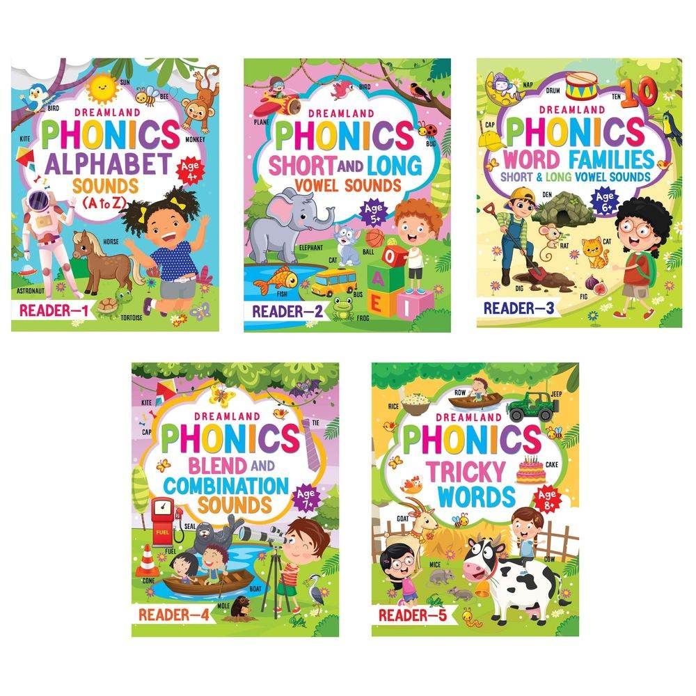 Phonics Reader Books - Set of 5