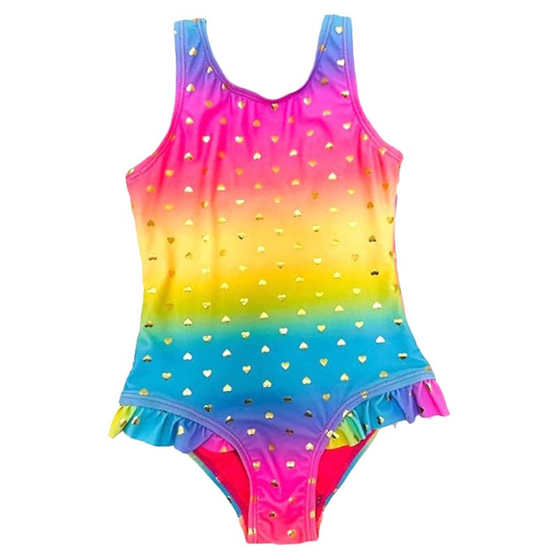 Onesports - Rainbow Print Swimsuit