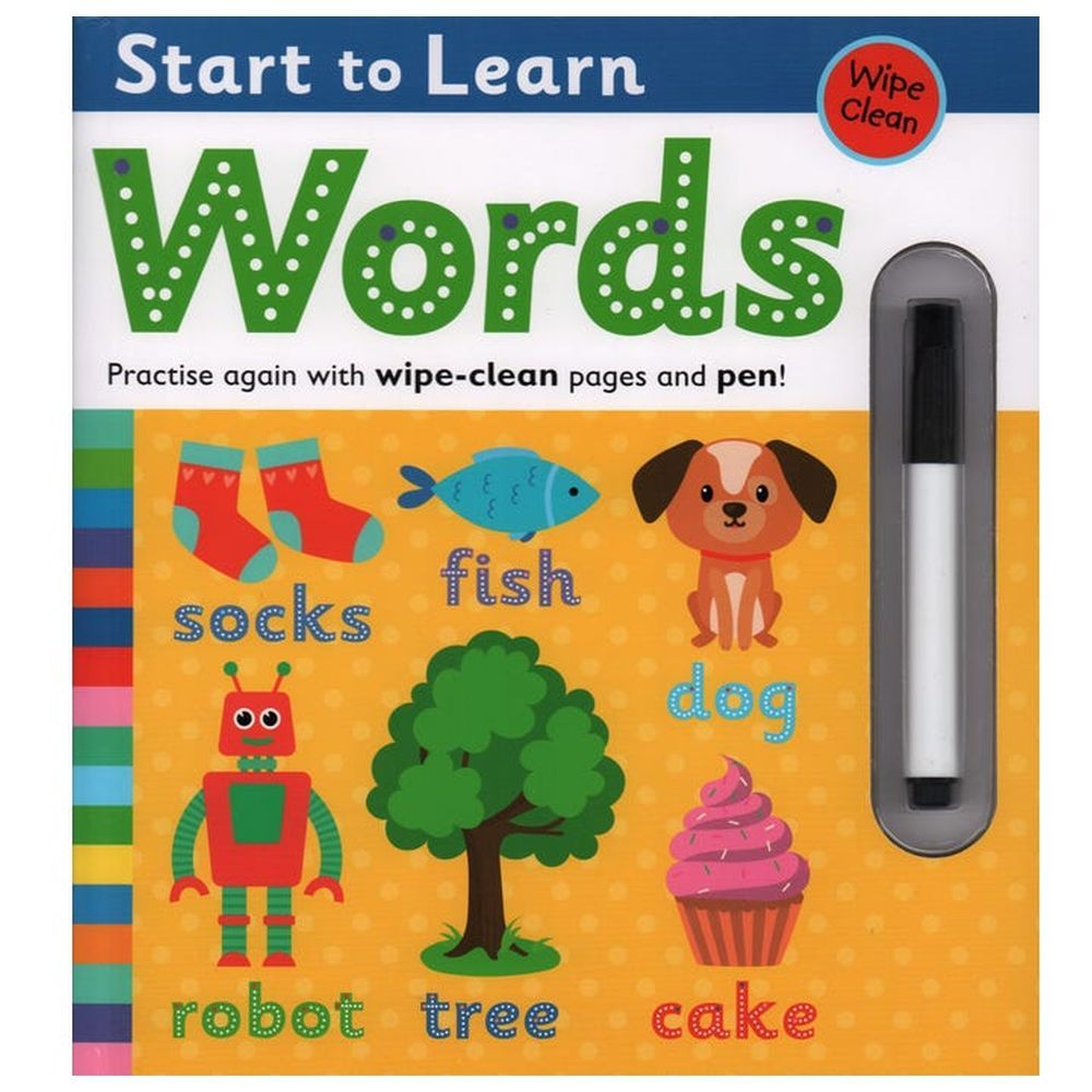 Wipe Clean - Start To Learn Words