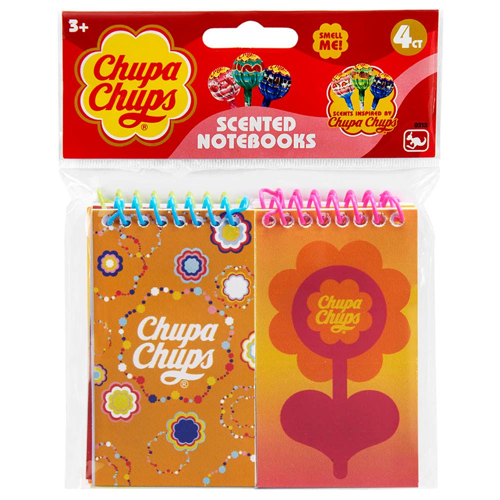 Kangaru - Chupa Chups Scented Mini Notebooks - Pack of 4