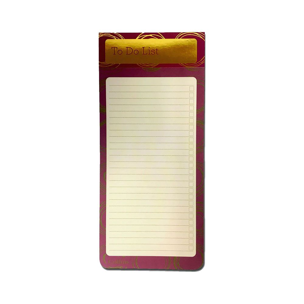 Collins - Oslo To Do List Notepad With Magnetic Strip - Pink