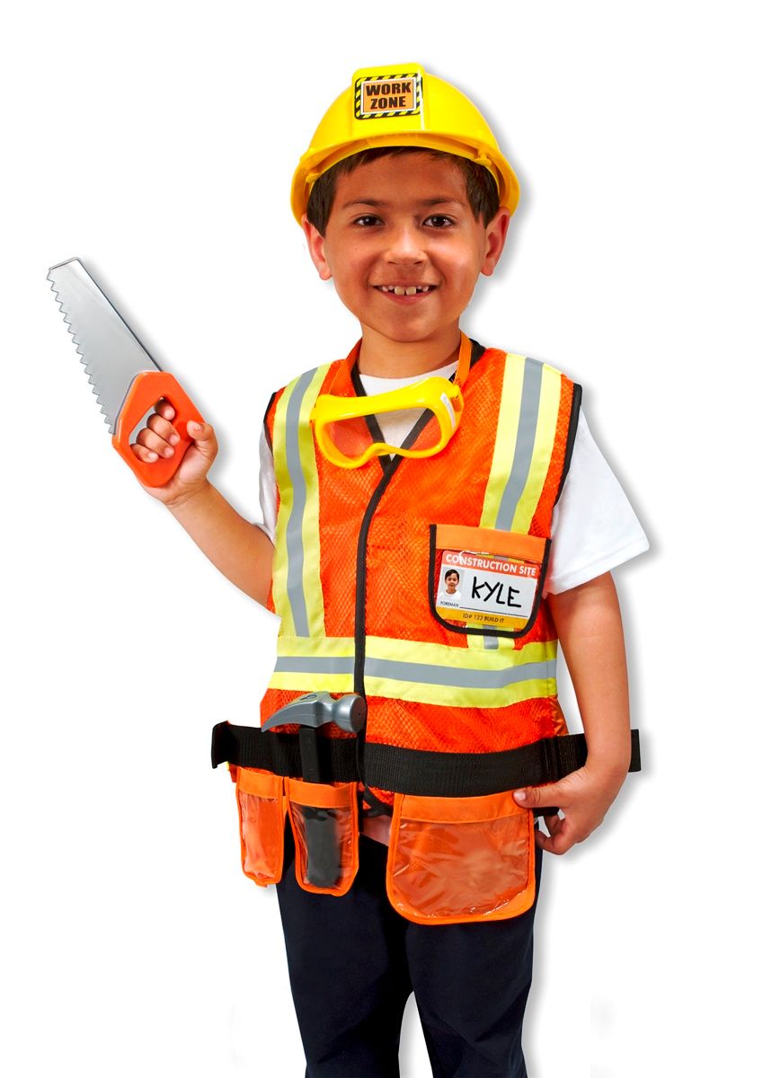 Melissa & Doug - Construction Worker Costume Set