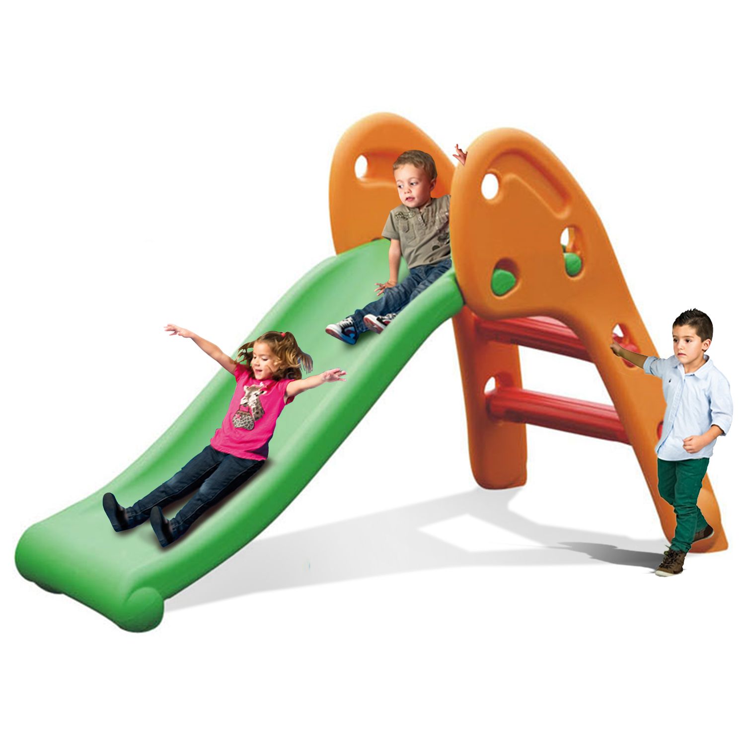 Megastar Play Slide - Green/Brown