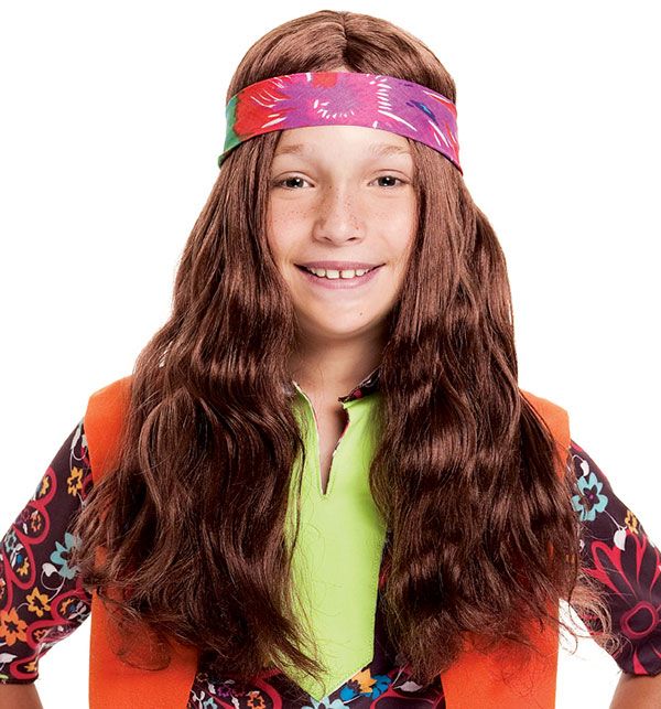 Kids Long Hippie Wig