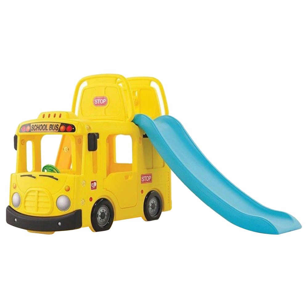 Myts - 3-in-1 Little School Bus Slide Play Set - Yellow