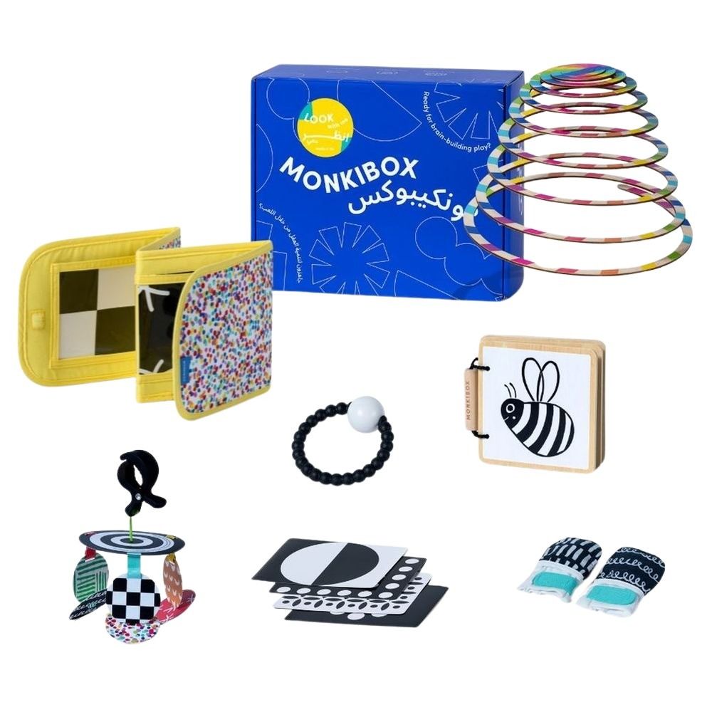 MonkiBox - Kids Montessori PlayBox - Look With Me (0-12+ Weeks)