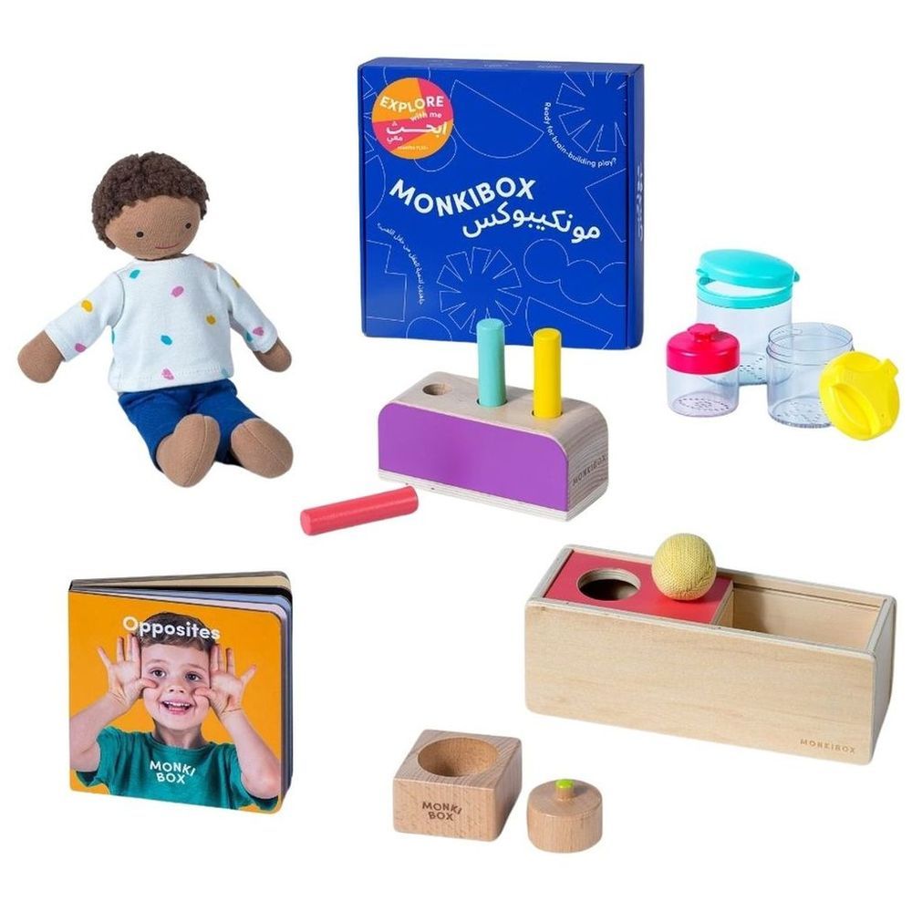 MonkiBox - Kids Montessori PlayBox - Explore With Me (11-12+ Months)