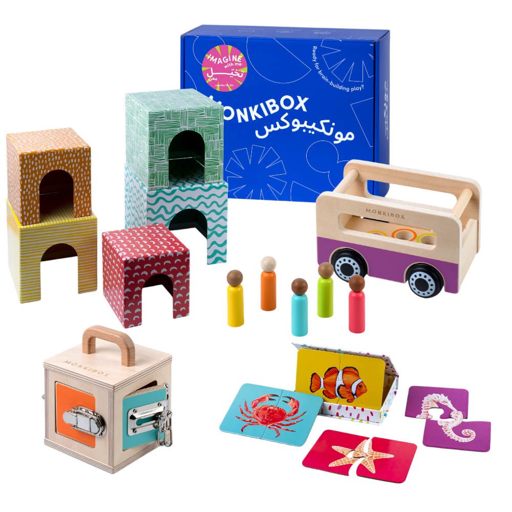 MonkiBox - Kids Montessori PlayBox - Imagine With Me (19-20+ Months)