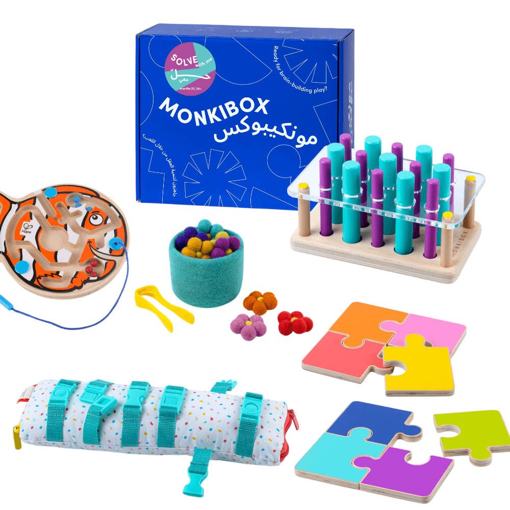 MonkiBox - Kids Montessori PlayBox - Solve With Me (23-24+ Months) 