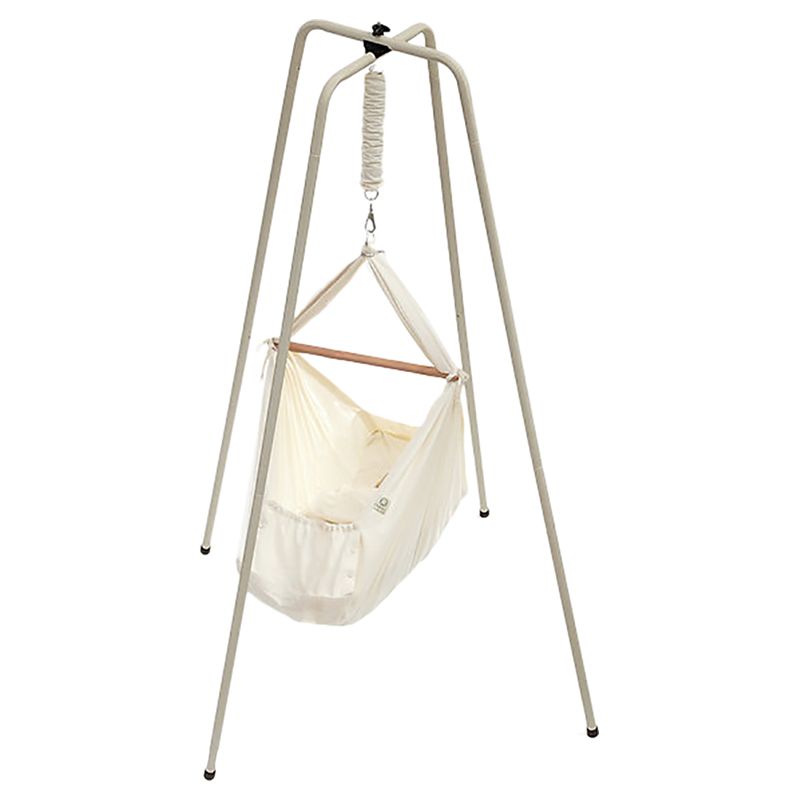 Natures Sway - Organic Baby Hammock With Steel Stand - Sand